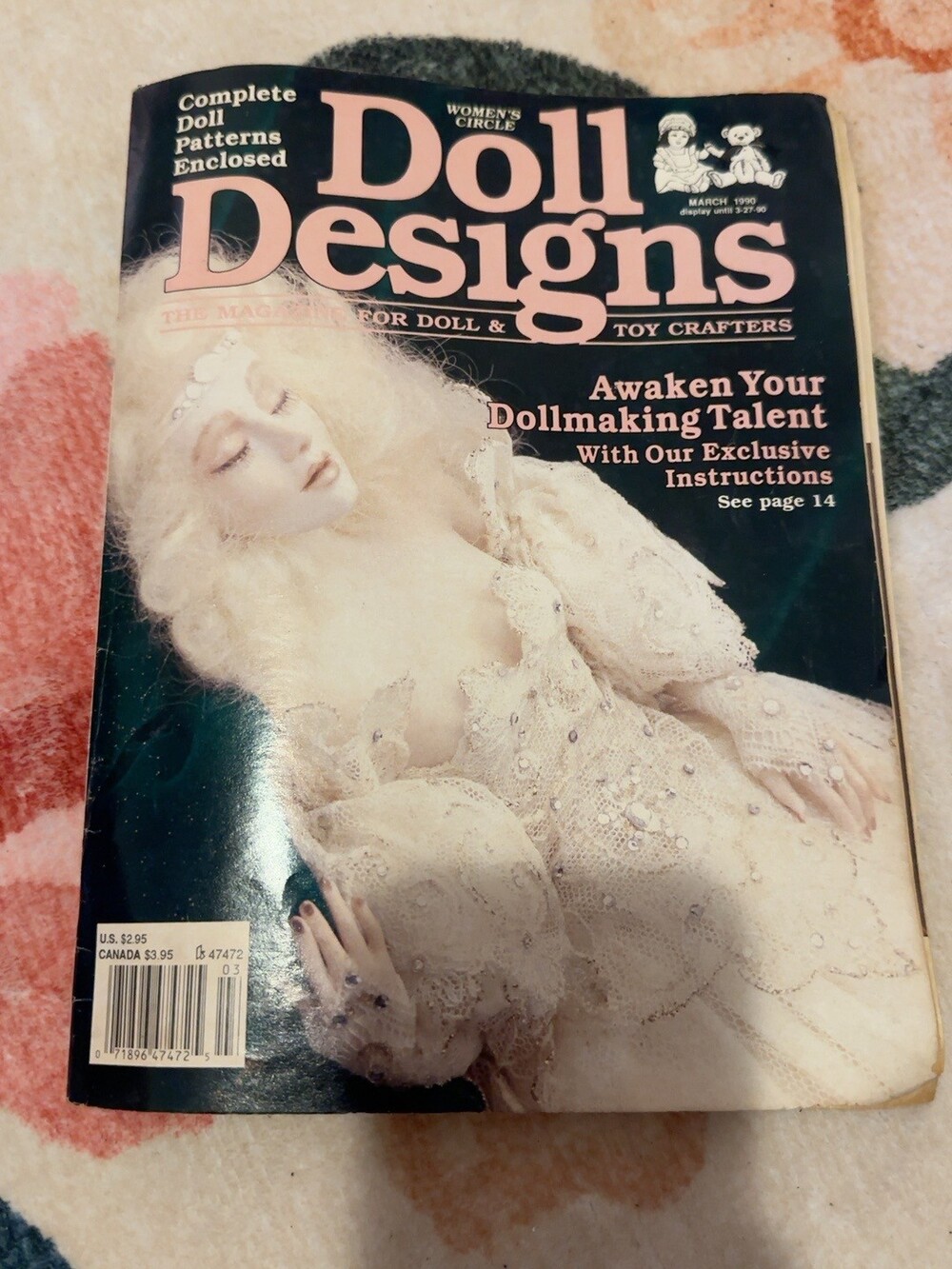 Vintage 1990 Women’s Circle Doll Designs Magazine Doll Making Patterns Included
